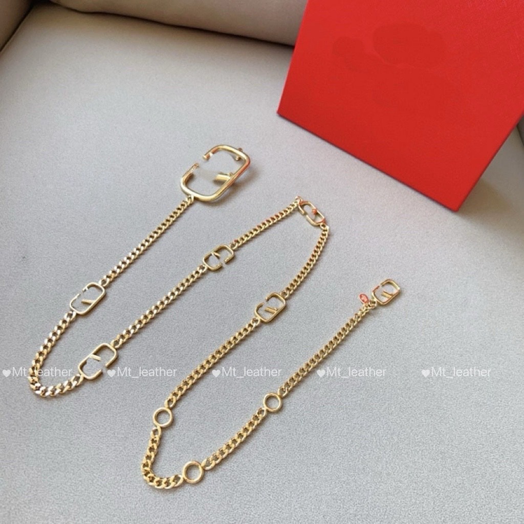 Trendy Designer Fashion Waist Chain Belt women luxury chain classic letter buckle chain Top Quality Chain Corset Body Metal Lanyards For Women Dress