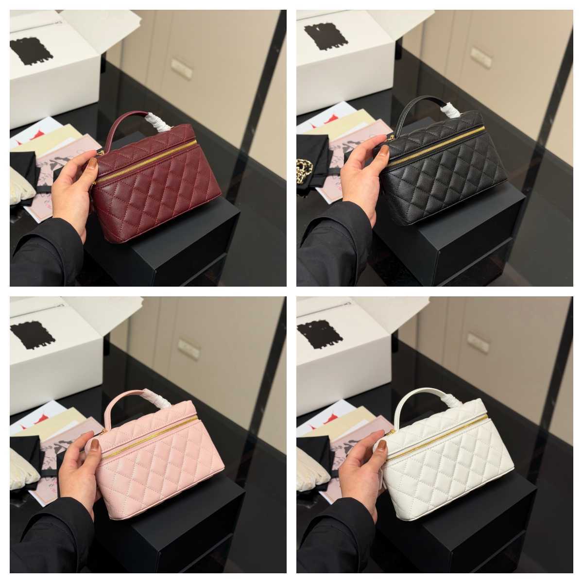 Cosmetic Bags Cases Deigner Makeup Bag 25C Luxury Crossbody Bag Fahsion handbag Chain Bag Cosmetic Pouch Hobo Box Bags Women handle Cases Designer L