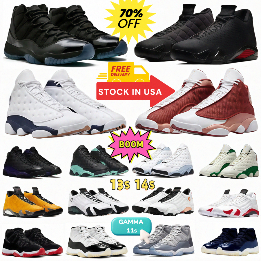 Basketball Shoes 11 11s Gamma Blue Cool Grey Sneaker Men 13 13s Black White Trainer Pine Green Blue University Blue Wheat Wolf Black Cat Bred Hyp-image-887796737