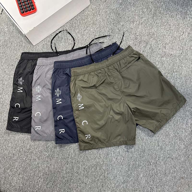 monnclershorts 4 couleurs badge de colle hommes shorts été shorts décontractés lettres arrière shorts shorts de créateur short de natation à séch