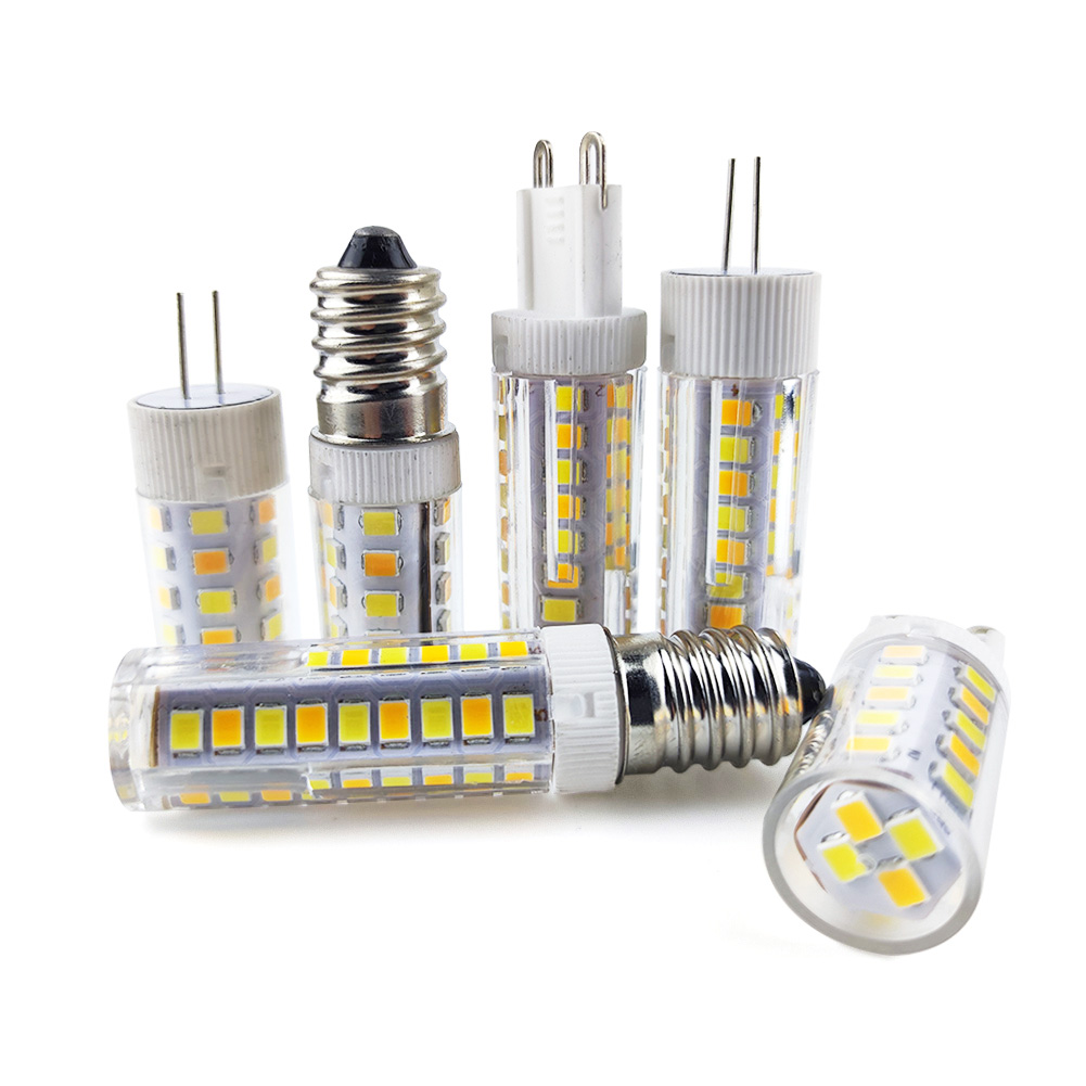 G4 G9 LED Lamp E14 Corn Bulb 220V Smd2835 No Flicker 3 Color Temperatures Candle Spotlight Chandelier Lighting Bombilla For Home-image-1103640896