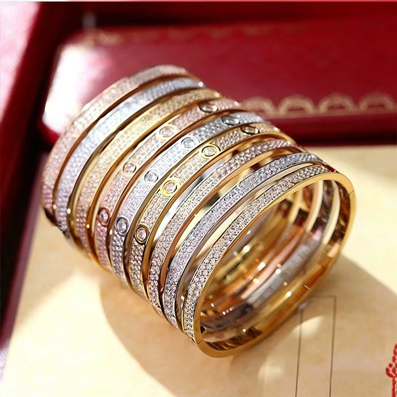 Brand Designer Bracelet Full Diamond Women's Charm Bracelet High Quality Luxury Jewelry Festival Gift
