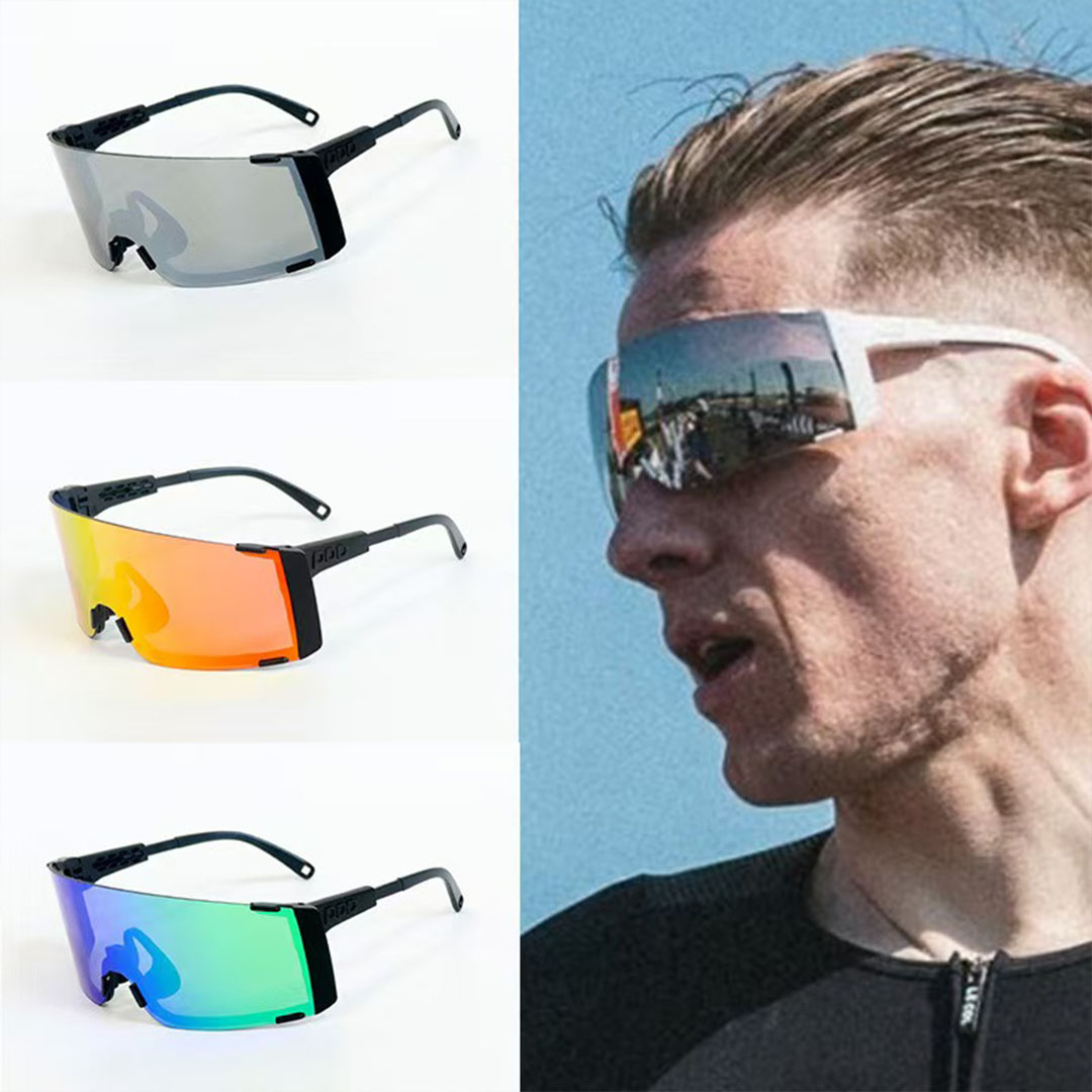 Designer Women's Cycling Men's Sports Fashion Outdoor Running Sunglasses Polarized Pilot PC Frame Extra Large Glasses