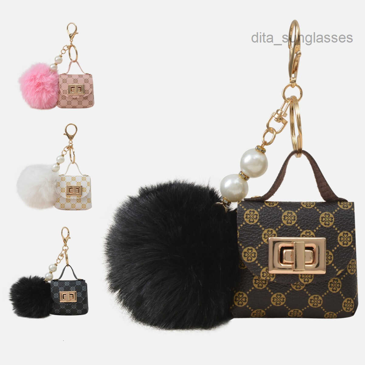 Designer's New Mini High-end Small Bag Keychain Coin Wallet Accessories High-quality Classic Bag Pendant Mobile Phone Pendant