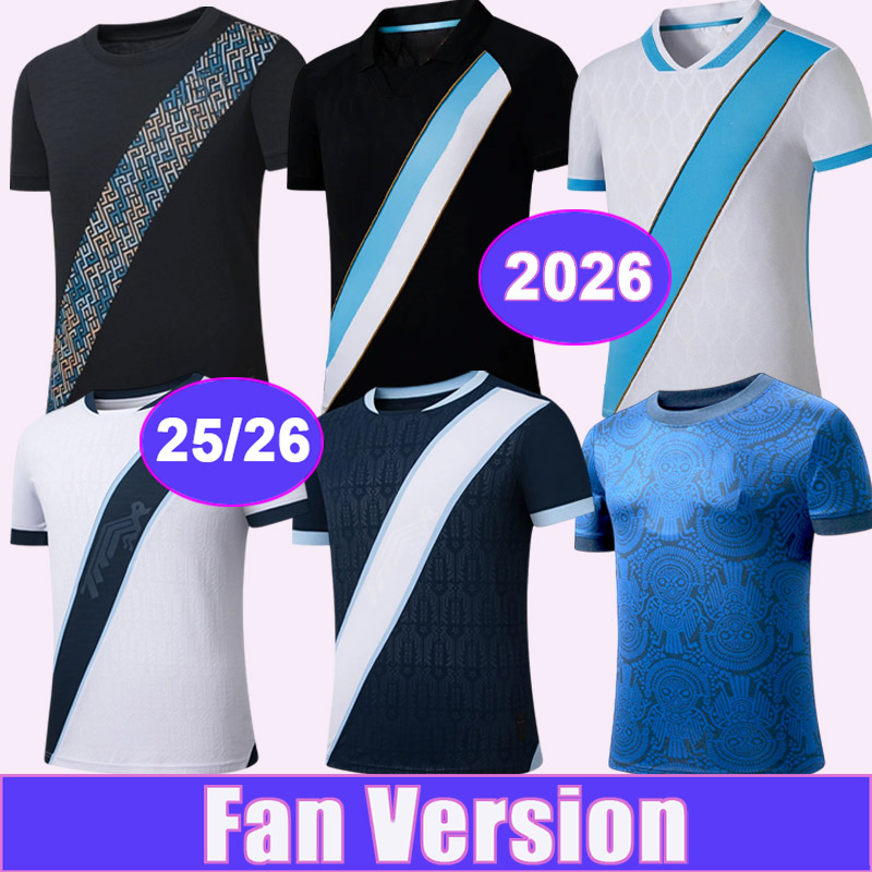 2025 2026 Guatemala Maillots de football pour hommes PINTO SANTIS AGUILAR GALINDO CASTELLANOS MORALES CARDOZA Home Away 3ème Maillots de football
