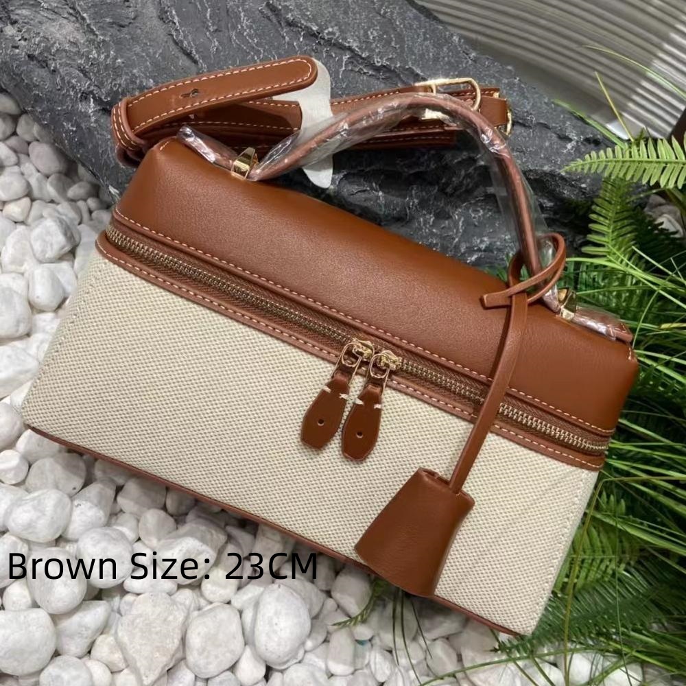 Bags Makeup Bag Designer Handheld Crossbody Bag Flip Up Double Zipper Design Cowhide Leather Fashion Parallel Version Make Up Bag Crossbody Evening