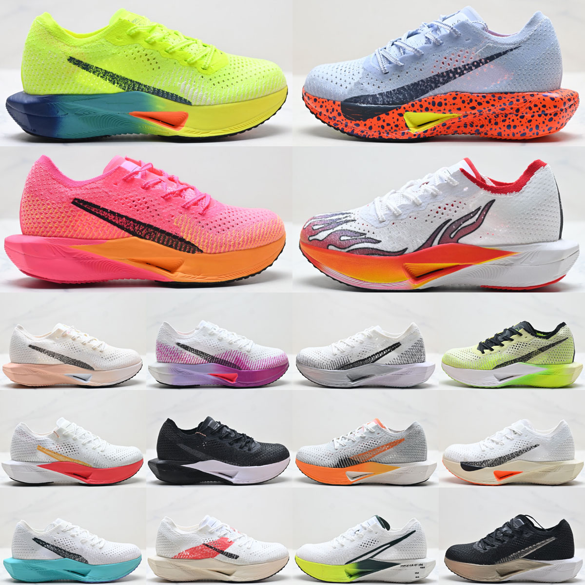 10A Vap next%3 chaussures de course hommes femmes surface en maille nouvelles chaussures de course à semelle épaisse de créateur Ekiden Pack Hype
