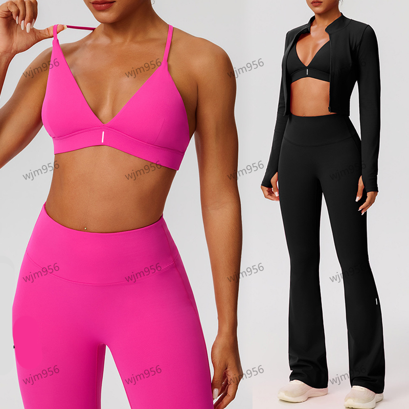 Women Yoga sports Bra Top Fintness Camisole Tank Vest tracksuit Skinfriendly Workout gym sets womens Breathble Crisscross Quick Dry Female flare-image-982410396