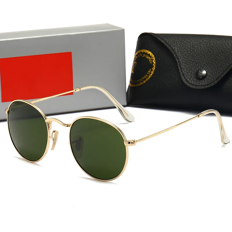 RB lunettes de soleil Lunettes de soleil de luxe en métal pour hommes Lunettes de mode décontractées Lunettes de soleil de style de rue Lunettes