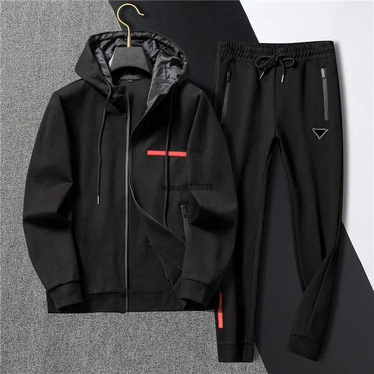 Men Sportswear Set Brand Mens Tracksuit Sporting Fitness Clothing Two Pieces Long Sleeve Jacket + Pants Casual Men's Track Suit Designer casual