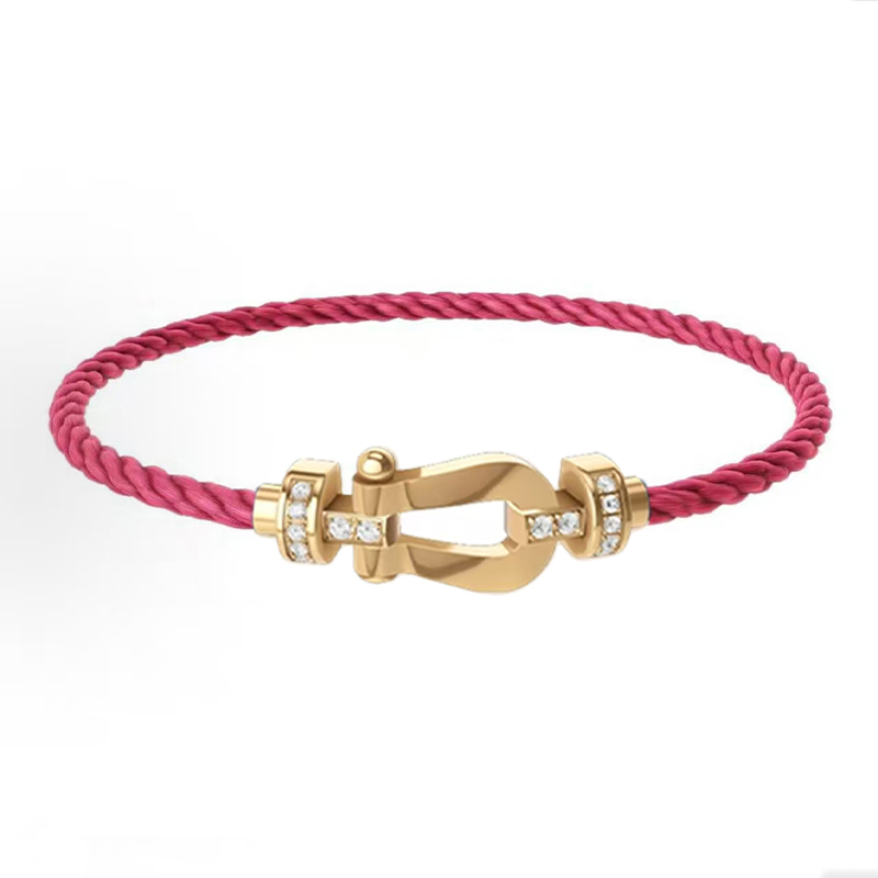 Designer Bracelet for Women Luxury Brand Freed Bracelet Classic Half Diamond Horseshoe Buckle Hand Rope High Quality Jewelry Gift