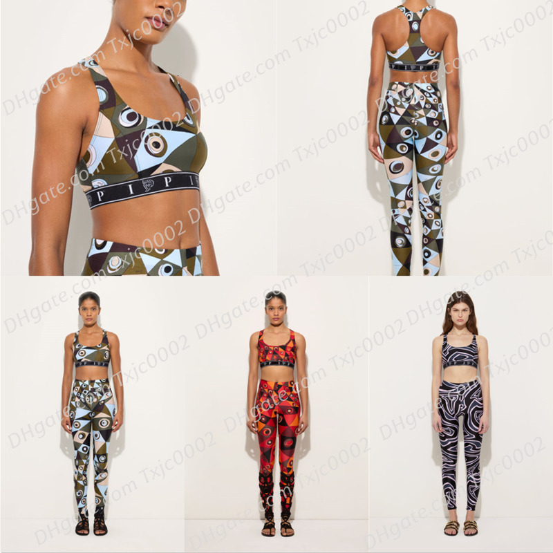 Womens Tracksuits Two Pieces Set Designer Slim Sexy Hot Girl Tight Geometric Pattern Tank Top And Pants Fashion Outfit