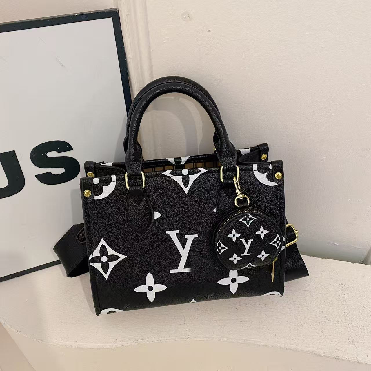 Trendy Classic Multicolor Signature Mini Tote bag shoulder crossbody bag With Top Handle & Adjustable Strap, Perfect For Commuting, Shopping, Partie