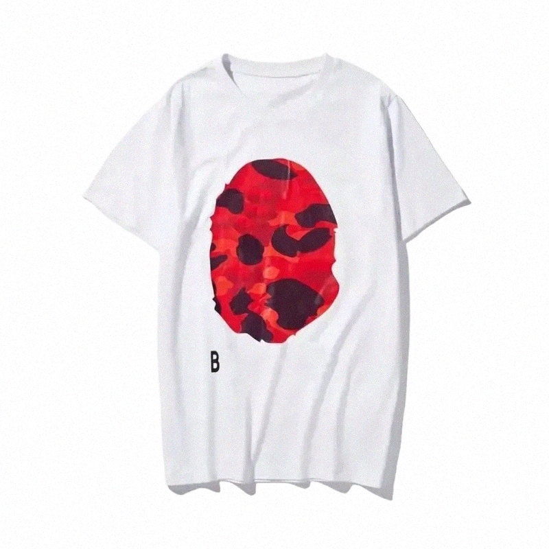 free shipping s-6xl shirt Designer Mens T-Shirts Side Double Sided Camouflage Shark Tshirts Graphic Cashew Lightning Cotton Shirts 0505#-image-1103939984