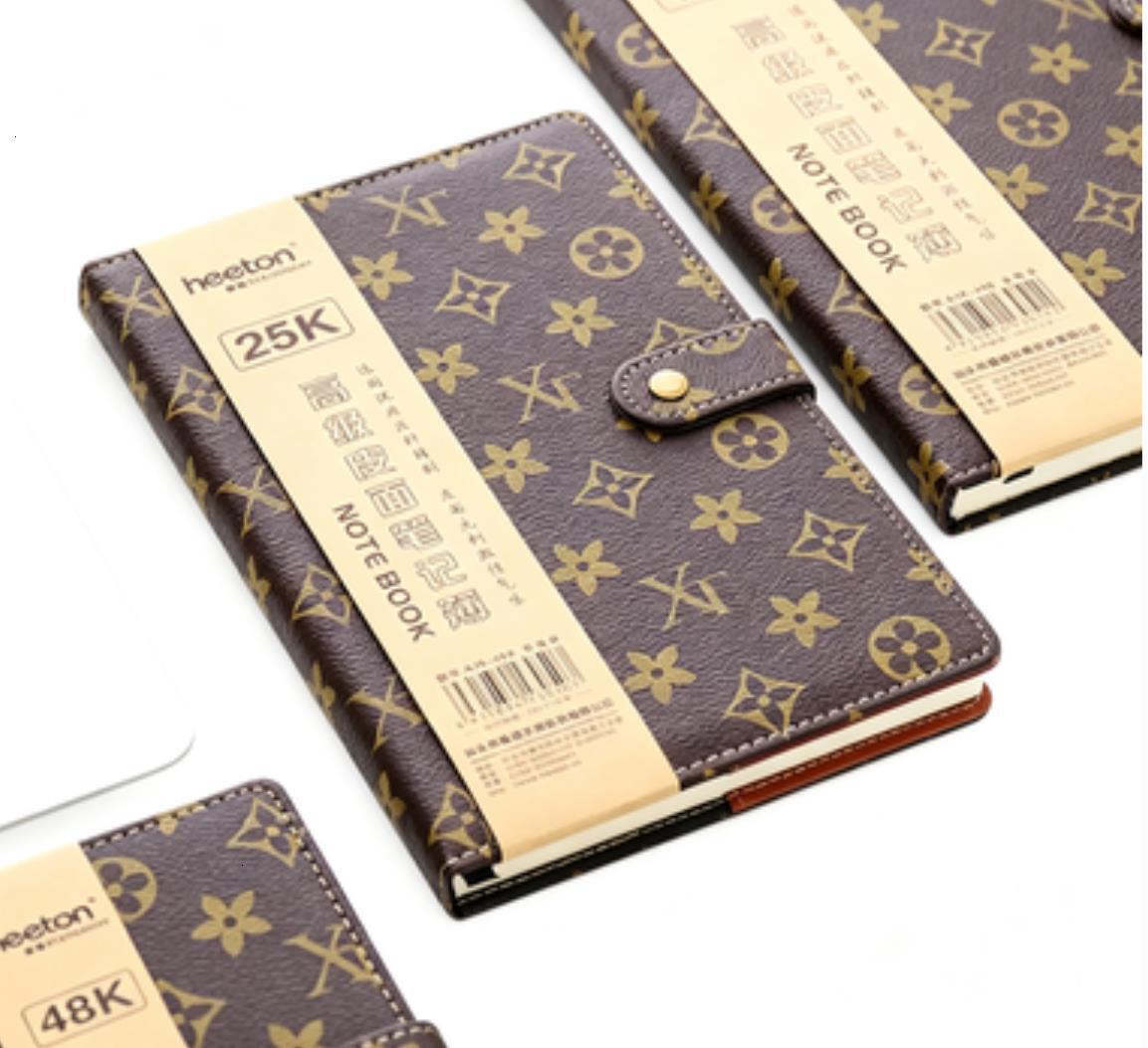 Business Office Notebook Wholesale Fashion Leather A5 B5 A6 25K Hardcover Diary Book with Buckle Portable Notepad Journal for Men Women