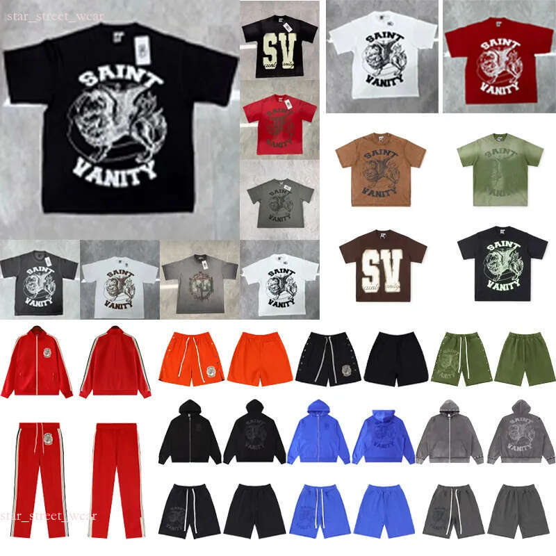 Shirt designer t-shirt populaire retro high street dames Saint Vanity ins dezelfde stijl letter gedrukt casual korte mouwen shorts 42c