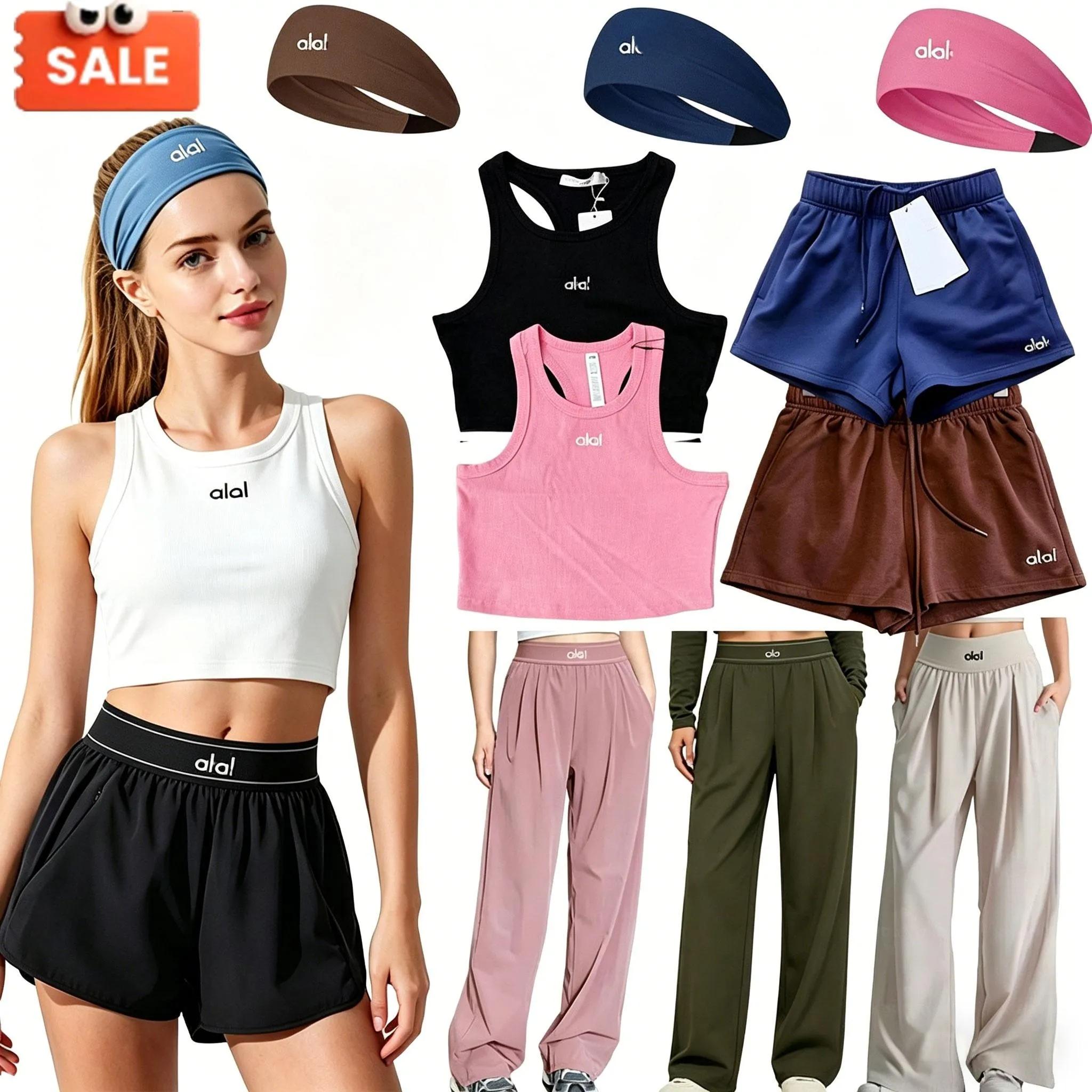 Pantalons de yoga pour femmes de créateurs T-shirt Femmes Shorts de course Mode Femmes Gilet Robe d'exposition Pantalon de survêtement Séchage ra