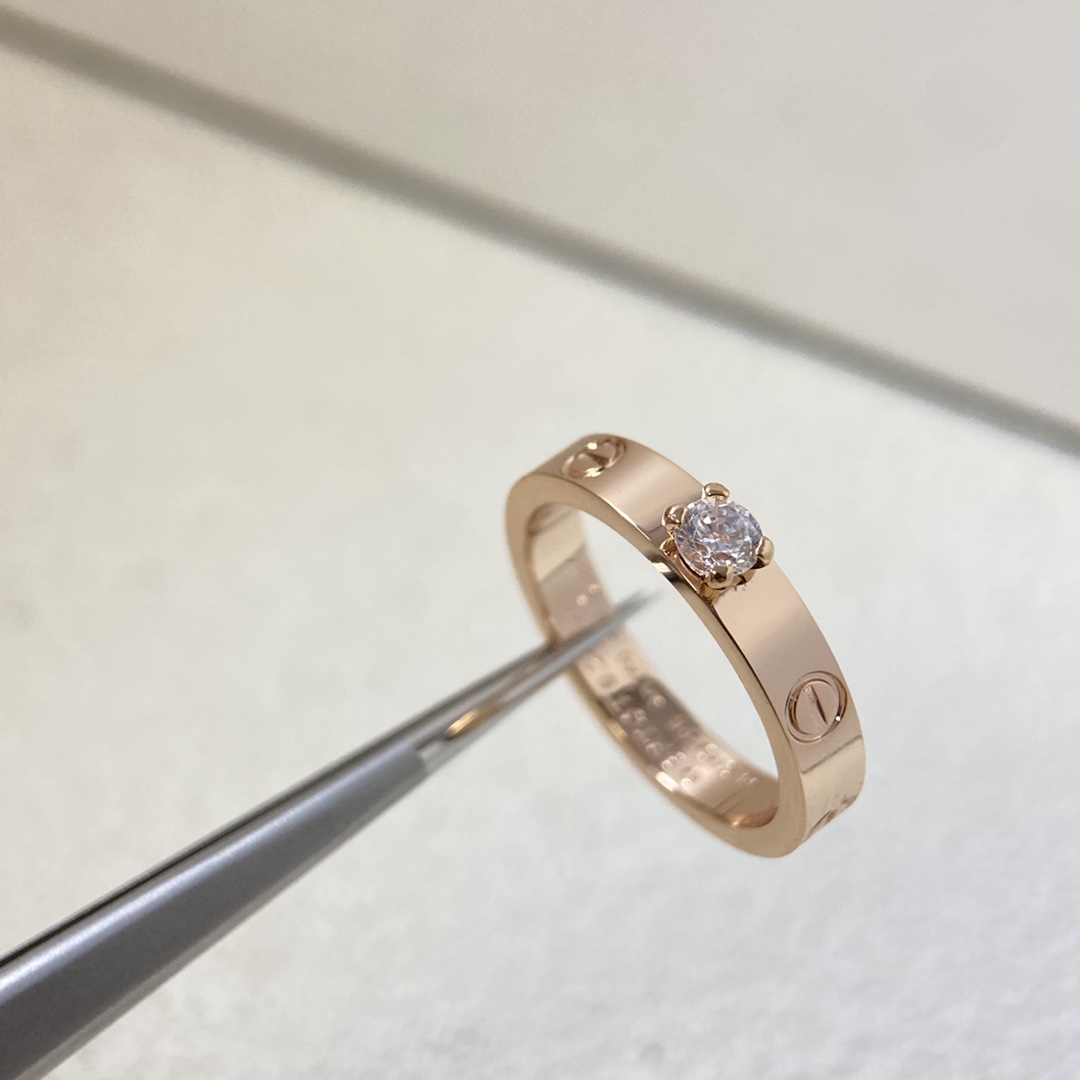 Narrow Version Brand Designer Jewelry Ring For Woman With Diamond Love-Style Screw Detail Band Ring Rose Gold Plated Engagement Fashion Luxury Rings