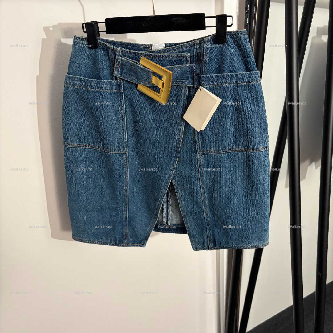 Classics retro women dress Summer lady dresses women designer clothes butt hugging denim short skirt A987X02N085-image-1103937263