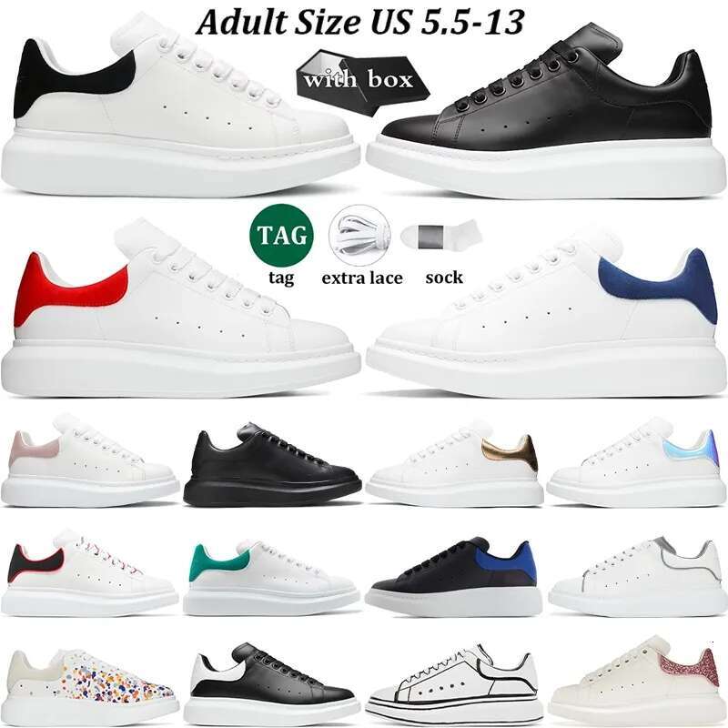 Designer Shoes Oversized Sneaker Platform Scarpe Mens Womens White Black Leather Suede Velvet Lace Up Chaussures de Espadrilles Unisex Sports Traine