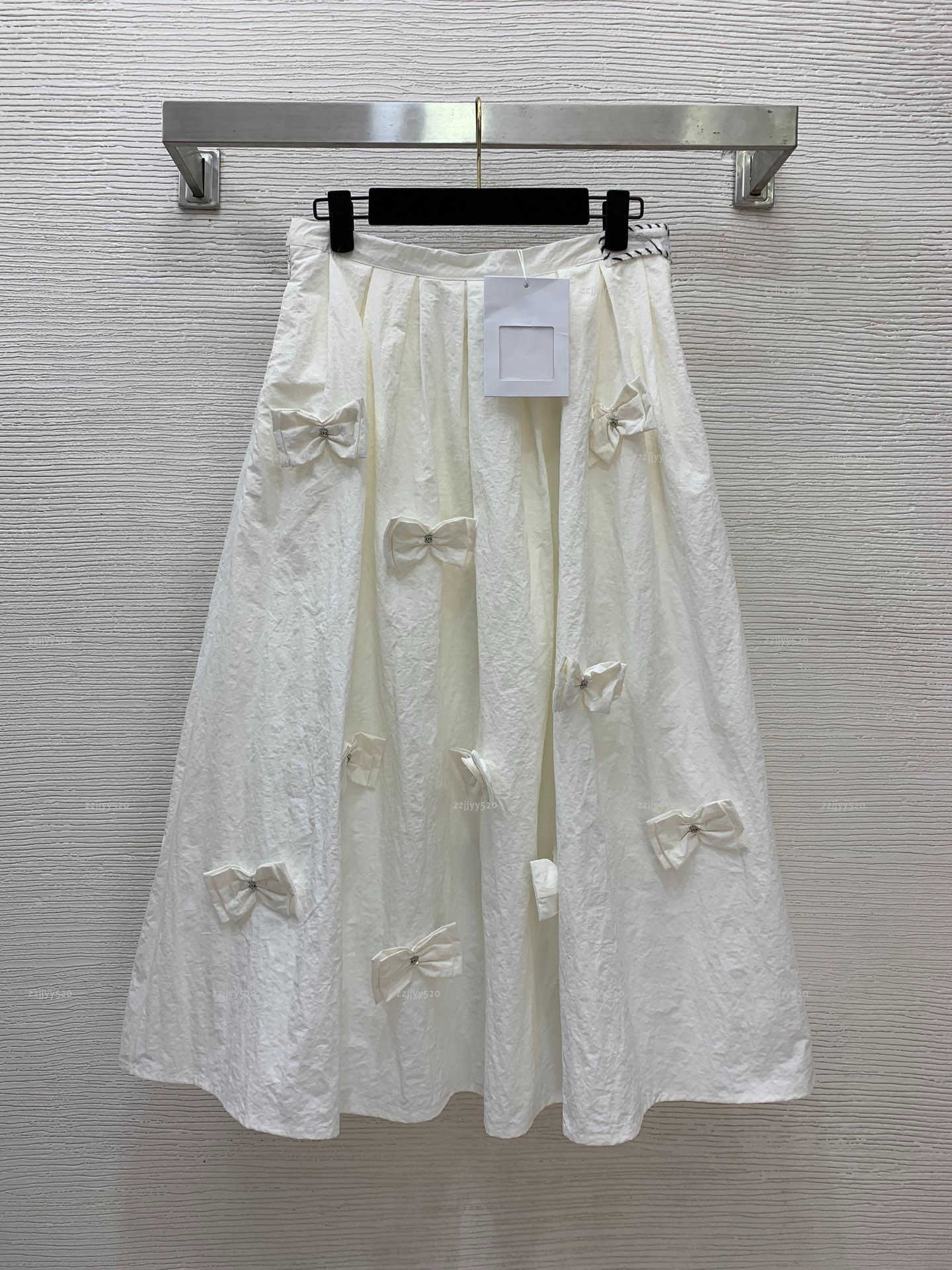 Brand bow women dress Summer lady dresses women designer clothes big swing high waisted long skirt A087X02N049-image-1104664761