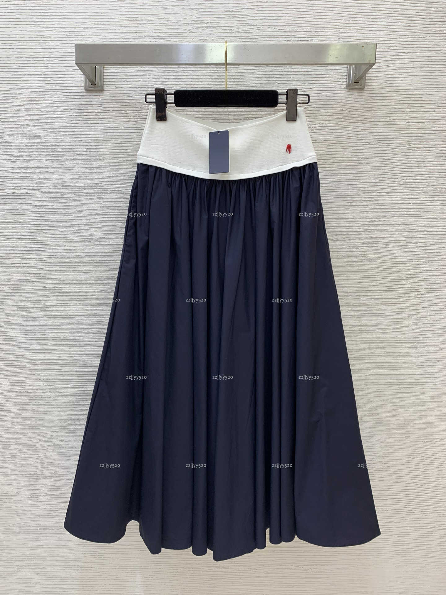 Brand minimalist women dress Summer lady dresses women designer clothes splicing embroidered half skirt A097X02N049-image-1103933334