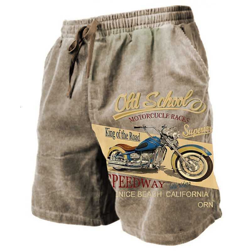 2026 New Style European 3D Printed Embroidery Casual Retro Checkered Hawaiian Vacation Beach Pants Loose Shorts for Men X260428