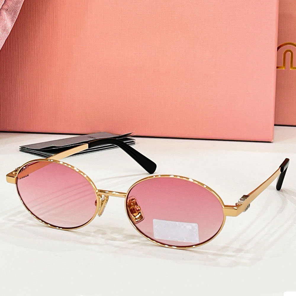 Womens designer sunglasses luxury mens optical eyeglasses MU50ZV fashion oval metal frame 26ss new outdoor versatile travel sunglasses UV400 Protect