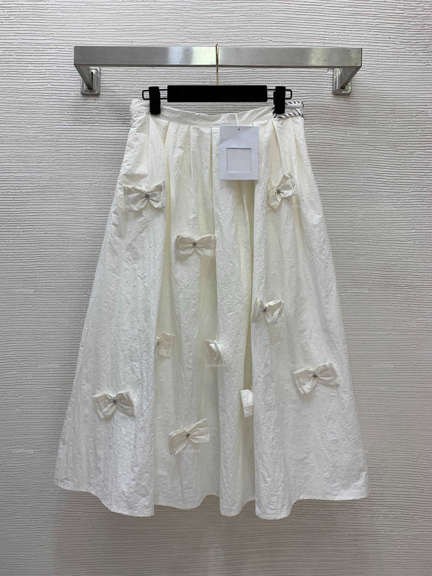 Popular bow women dress Summer lady dresses women designer clothes big swing high waisted long skirt A087X02N049-image-1104905260
