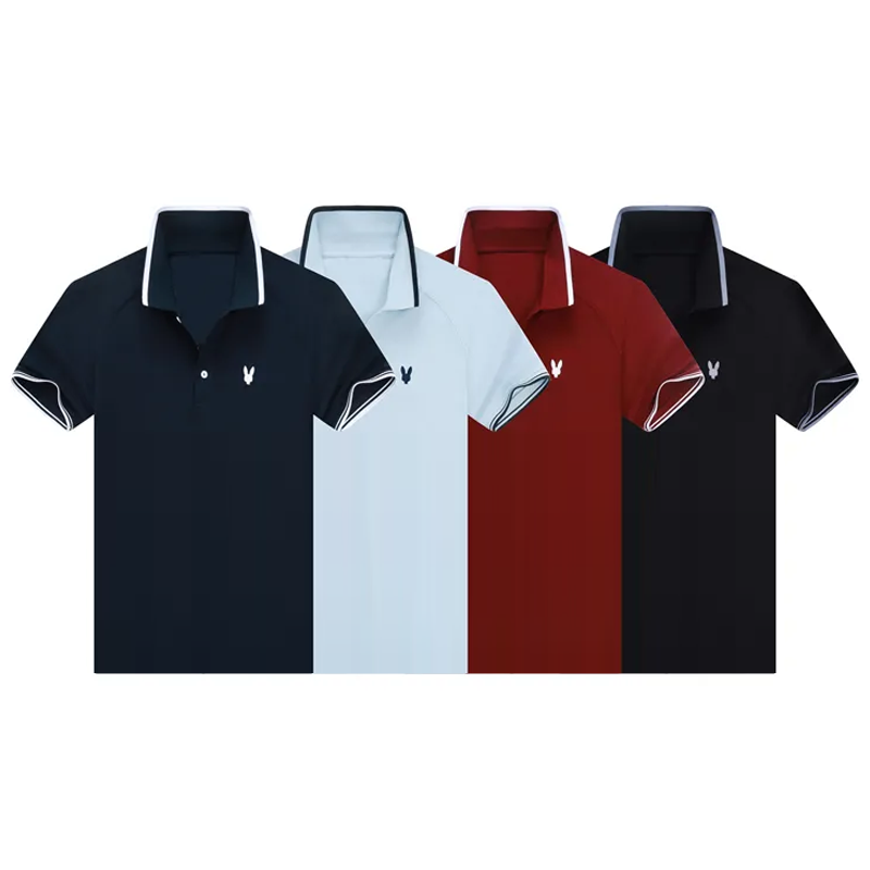 2026 Polo lapin Chemises de créateurs pour hommes T-shirt lapin en coton doux Motif lapin T-shirts occasionnels américains Y2K Rétro Mode Streetw