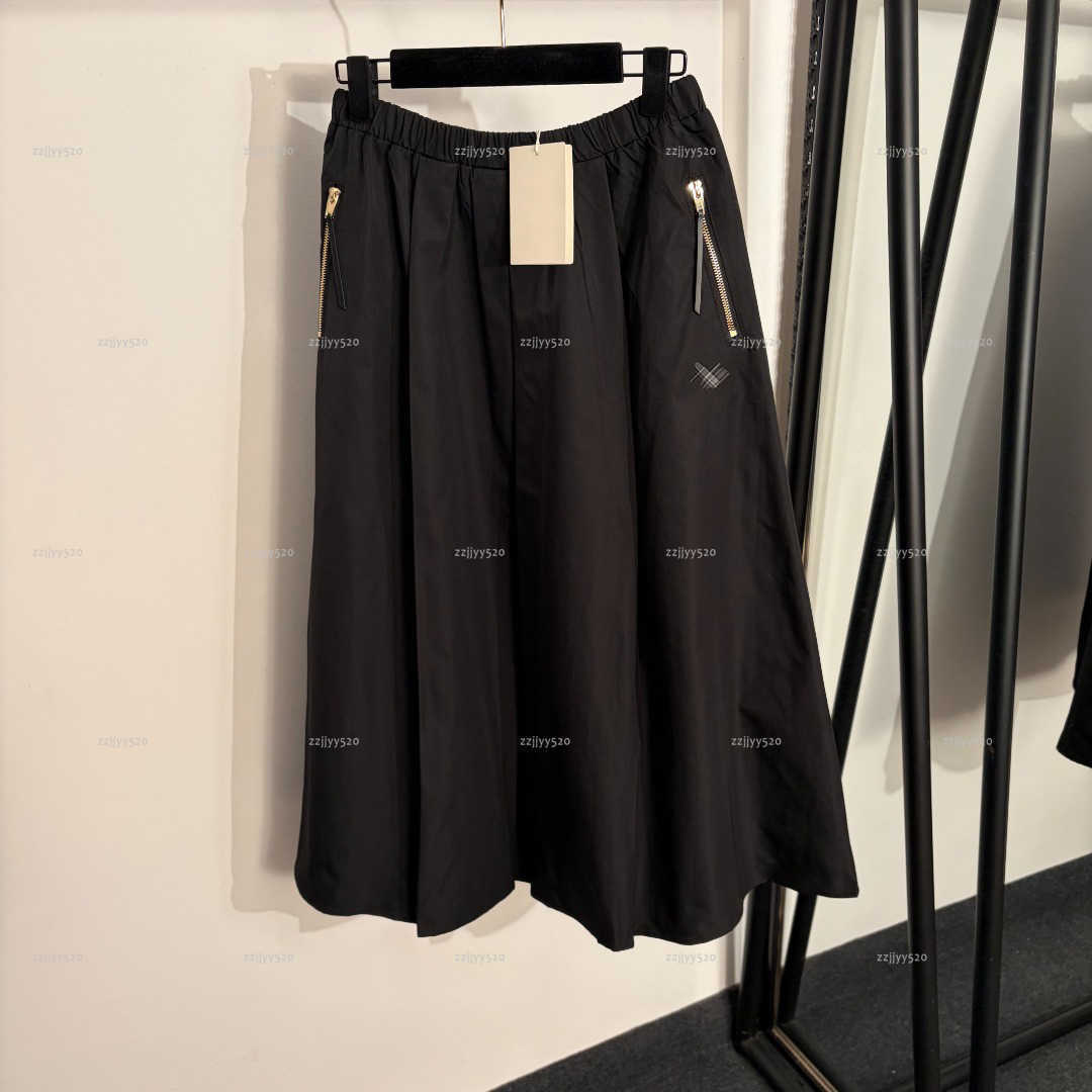 Brand minimalist women dress Summer lady dresses women designer clothes Pocket high waisted skirt A098X02N049-image-1103932833