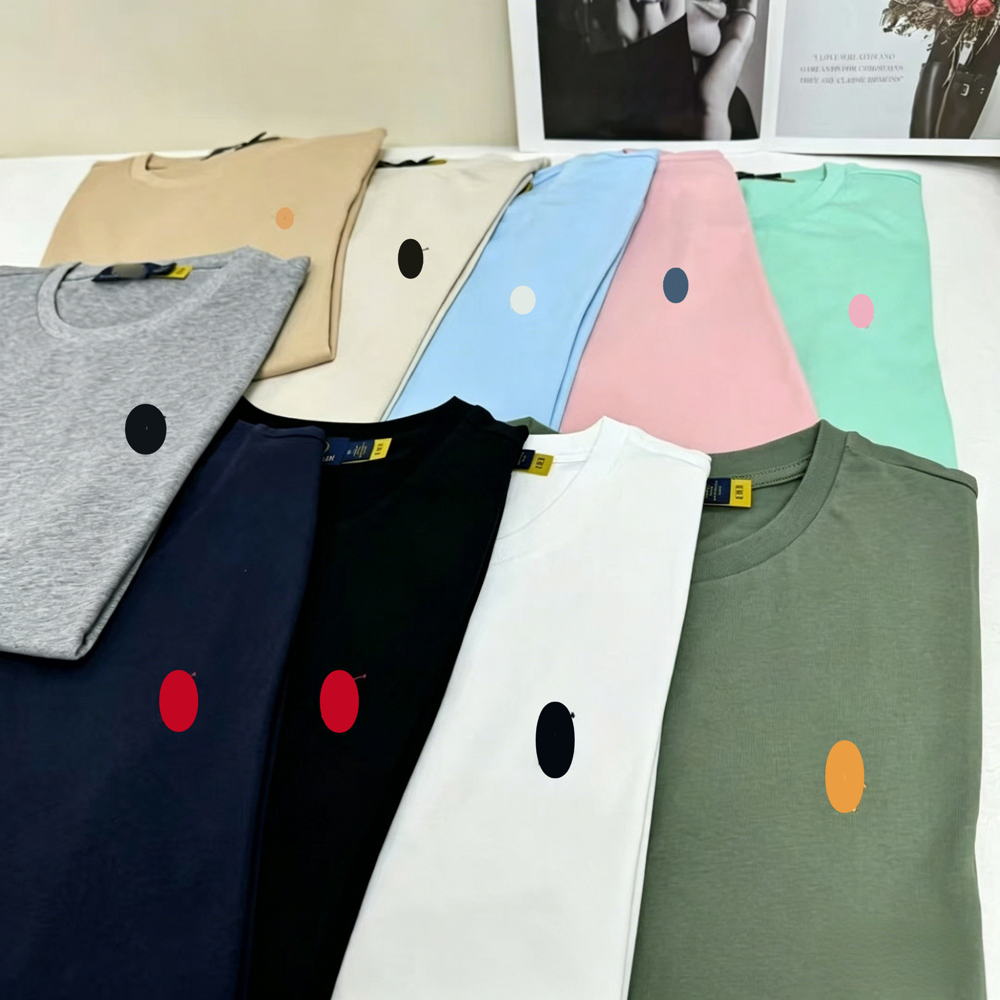 Designer Men's T Shirts Summer 2026 Rinsing Tee American Polo Vintage Graphic Tops Harajuku Streetwear Couples Oversized Shirt Gothic Clothes M