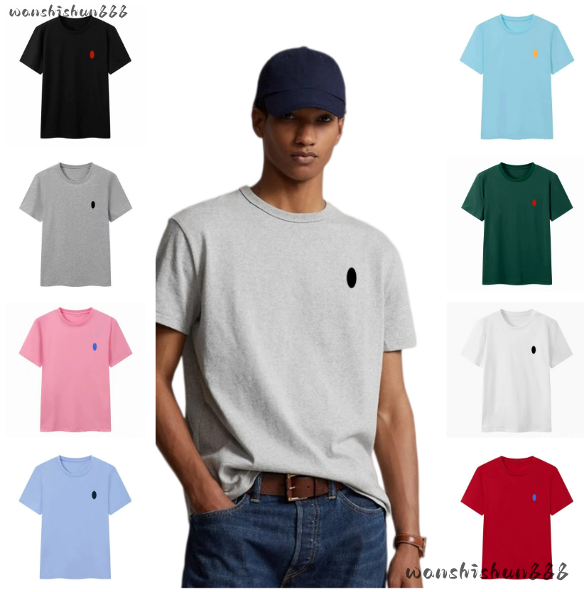 Men TShirt Designer Polos T Shirt Mens Womens Color Tshirt Casual Short Sleeve Cotton Tshirt Brand Mens Clothes Fashion Tops Classic Embroidery Pony