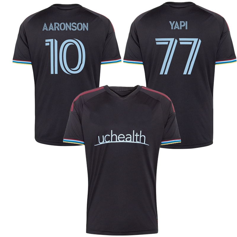 2026 2027 Maillots de football Colorado Rapids AARONSON YAPI NAVARRO MANYOMA ROSENBERRY HERRINGTON 26 27 Chemise de football pour hommes et enfan