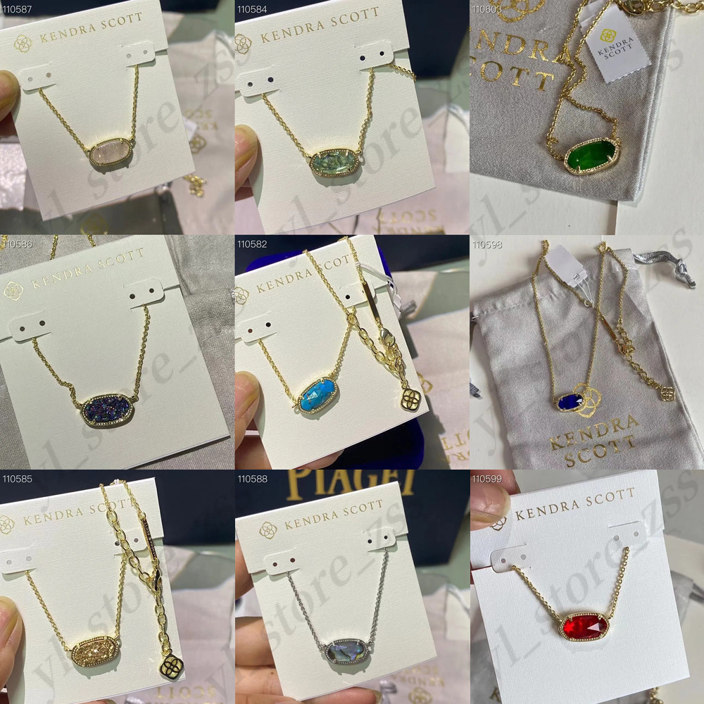 2026 AAA Kendral Scott Pendant womens Necklaces Designer Necklace Kendrascottnecklaces Hili Gold Short Pendant Necklace Simple Fashion Hot Sale 8d4