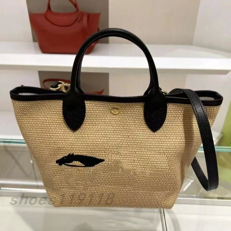 Mini Straw Crossbody Shoulder Bag Malaysian Woven Purse Color Block Boho Beach Summer Tote Lightweight Braided Clutch Women's Gift-image-1107453805