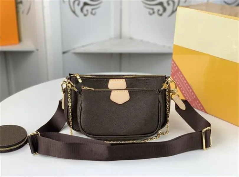 2026 new 7 colors canvas shoulder straps for 3 piece set handbags women crossbody bag Genuine Leather designers lady Shoulder Bags Cross Body wit