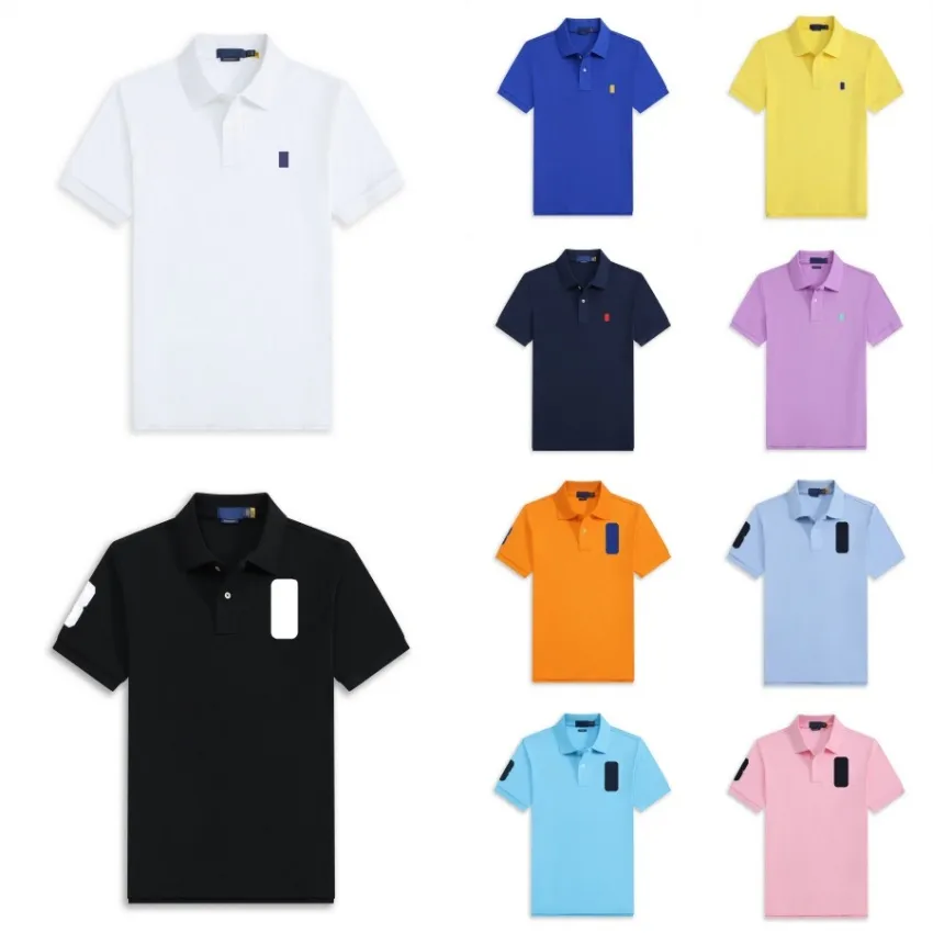 Designer Mens T Shirts Designer Polo Shirt Mens Polo Neck Short Sleeve Shirts Cotton Embroidery Casual Slim Fit Summer Tshirts