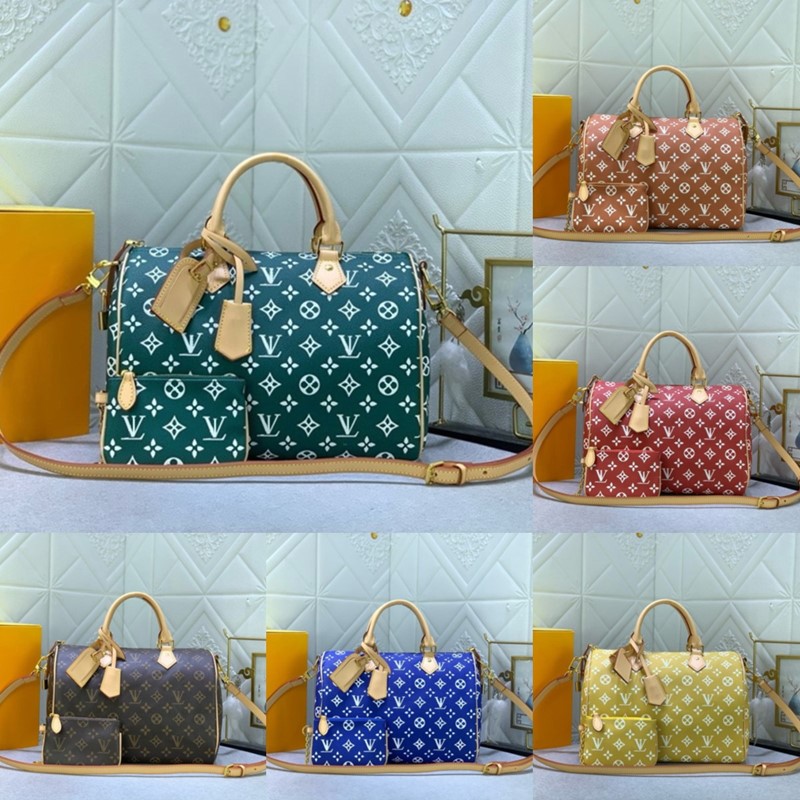 Hot selling Speedyity bag Womens shoulder crossbody bag designer handbag Luxury speedyss soft 30 boho p9 bag bandouliere monogram boston pillow bag