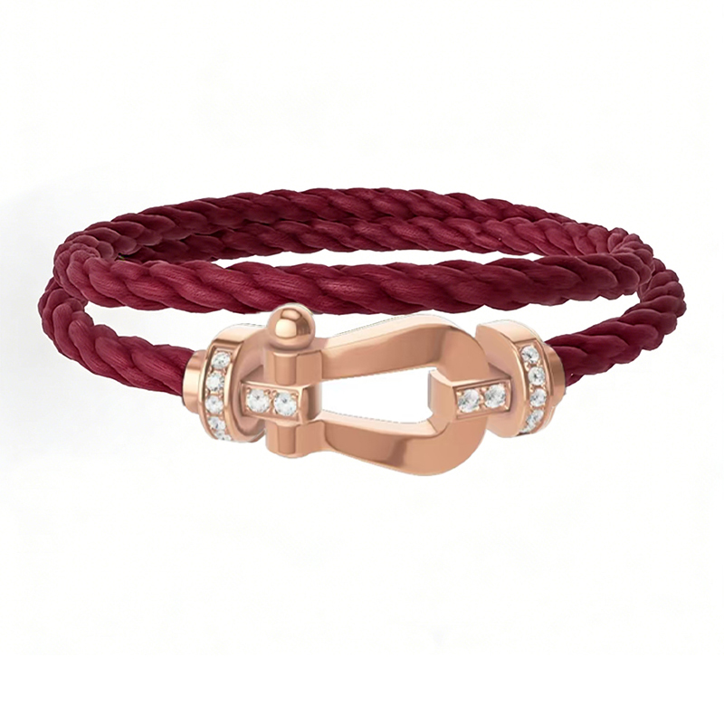 Couple Designer Bracelet for Women Brand Freed Bracelet High Quality Double layer Nylon Rope Horseshoe Buckle Jewelry