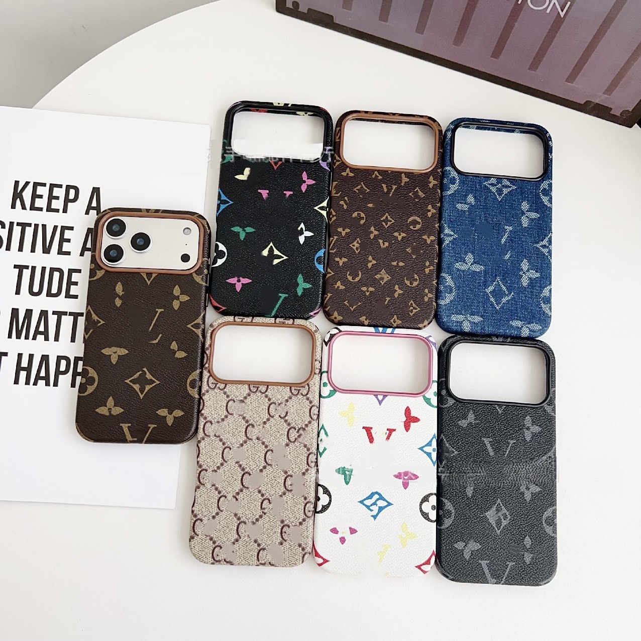 Light luxury denim trendy brand phone case suitable for iPhone 17 Pro Max new full-coverage Apple 16 phone case