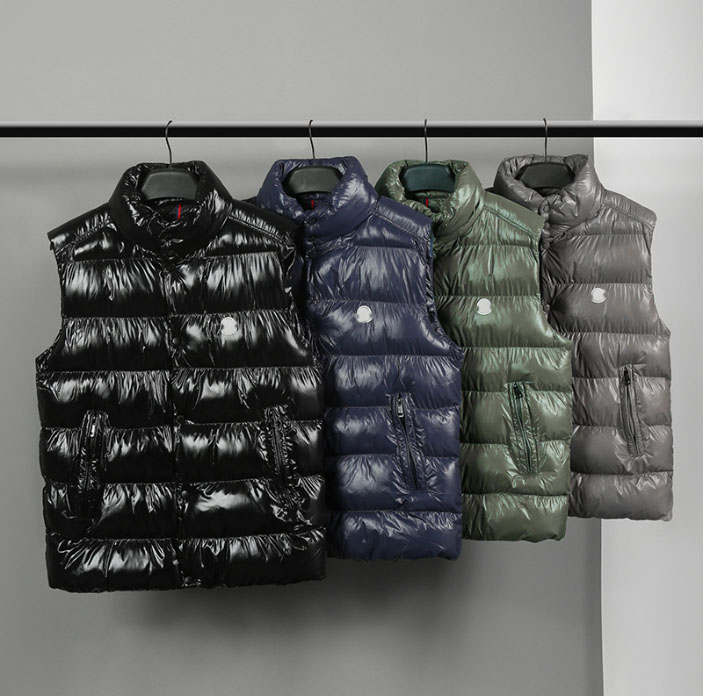 Designer Jacket mens vests classic Emblem embroidered Stand up collar single-breasted doown vest warm cotton Gilet Coats