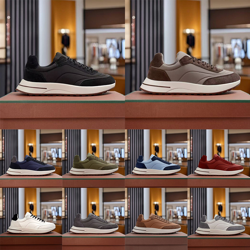 Men dress designer flat men casual shoe luxury moccasin slip on suede Fashion Business Comfortable Sport low top leisure shoes apricot black