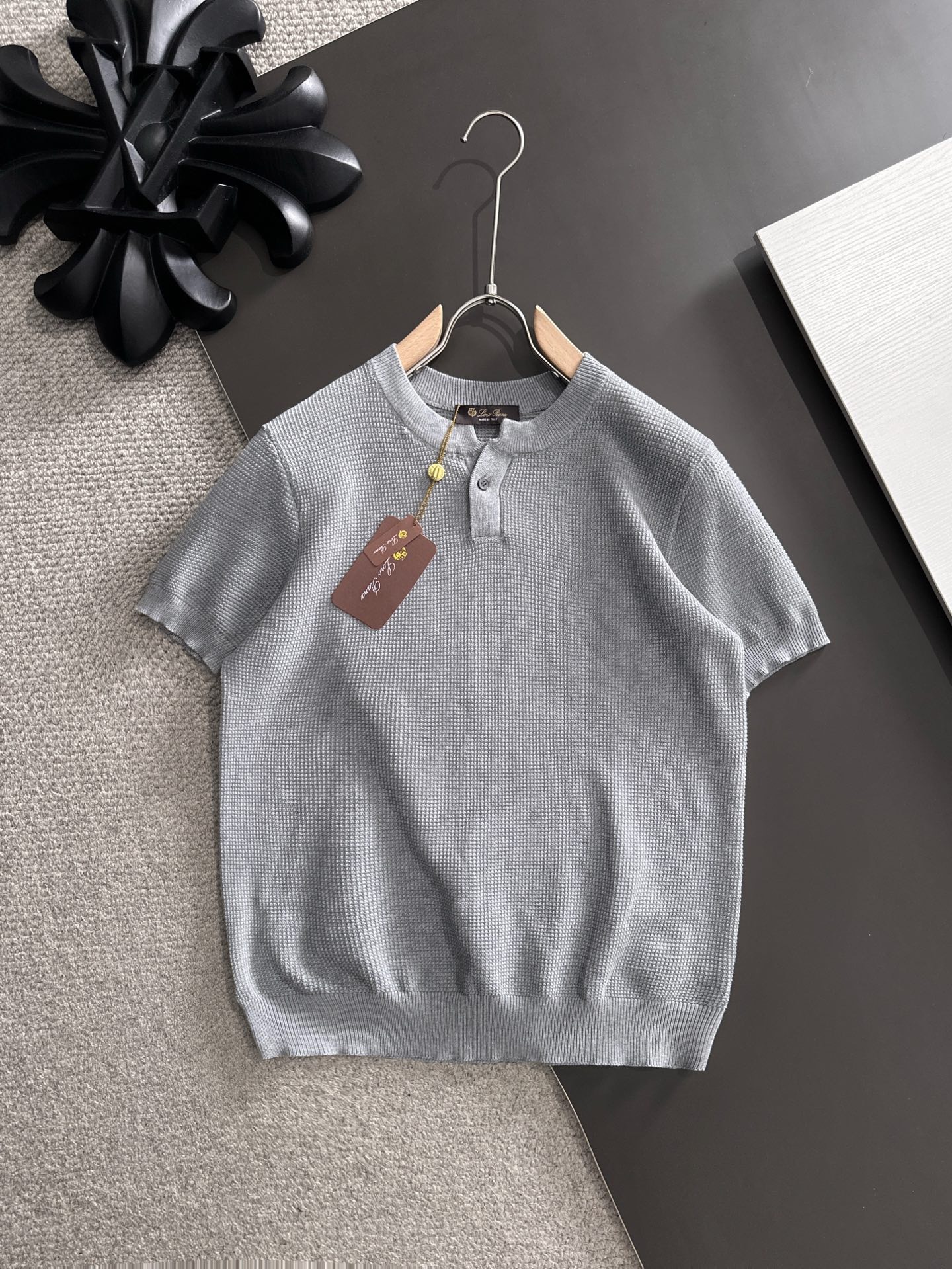 Men's Plus Tees & Polos Round neck embroidered and printed polar style summer wear with street pure cotton 34yhh