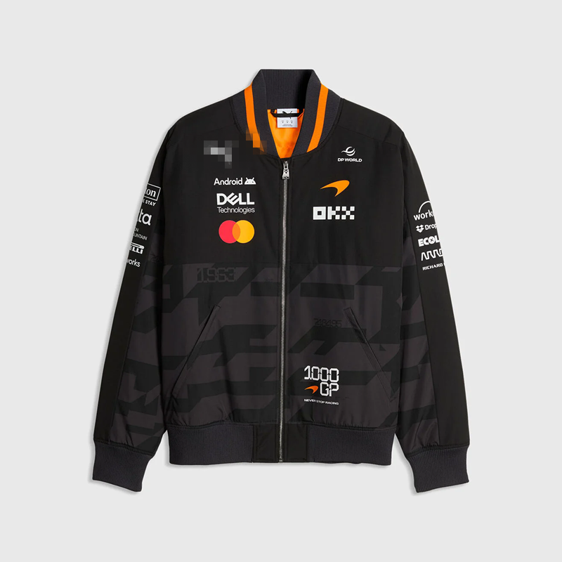 and tops Wholesale jackets high-quality McLaren F1 2026 Team 1000th GP Bomber Jacket Mens and Womens Styles J260623