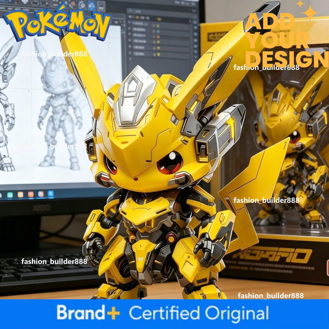 Pokemon Doll Cosplay Bumblebee Mecha Pikachu Figure Pokemon Trendy Toy GK Model Peripheral Decorations Wholesale Hot Sell