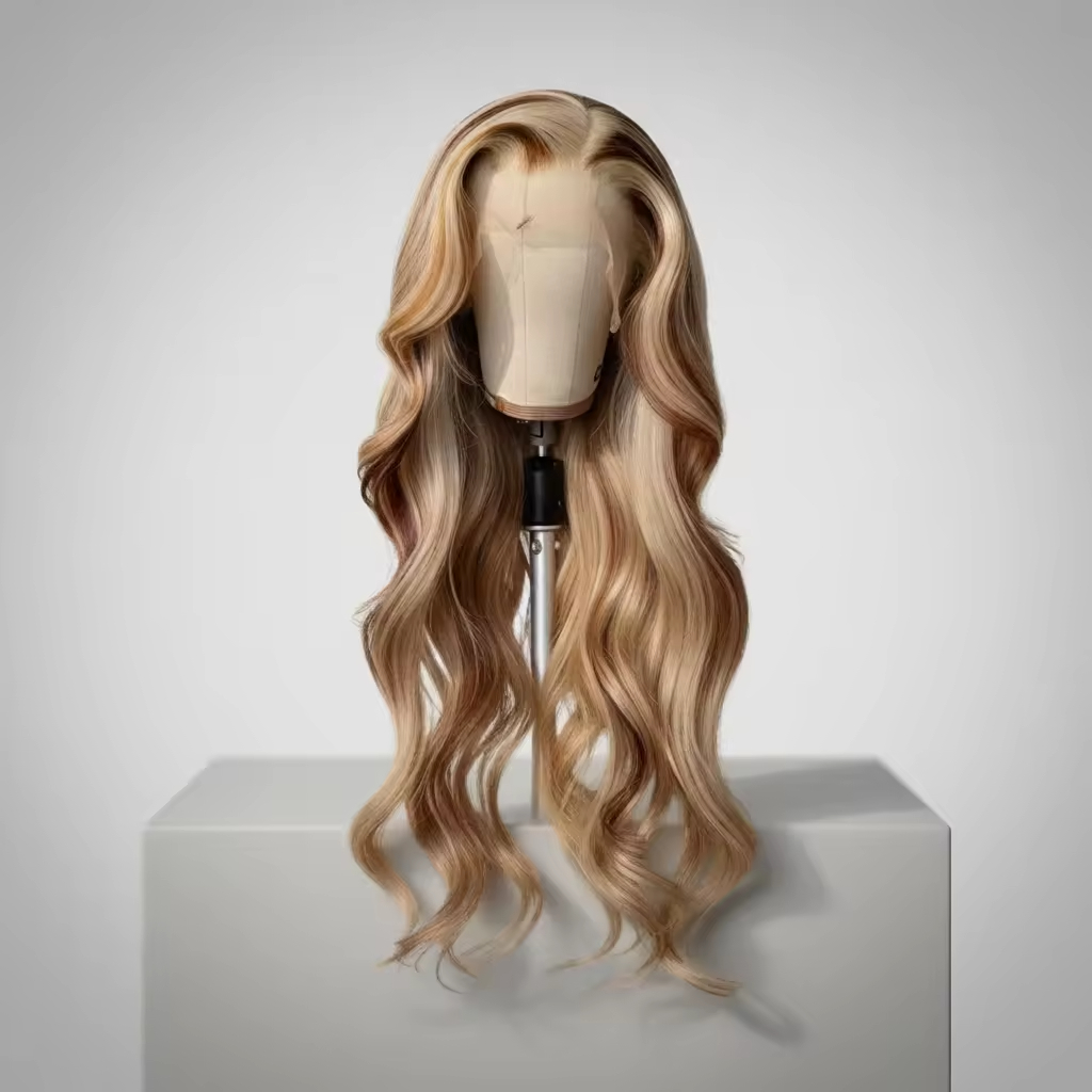 13x4/13x6 human lace front non adhesive original hair high gloss wig color high-definition high gloss black female human hair wig Z261008