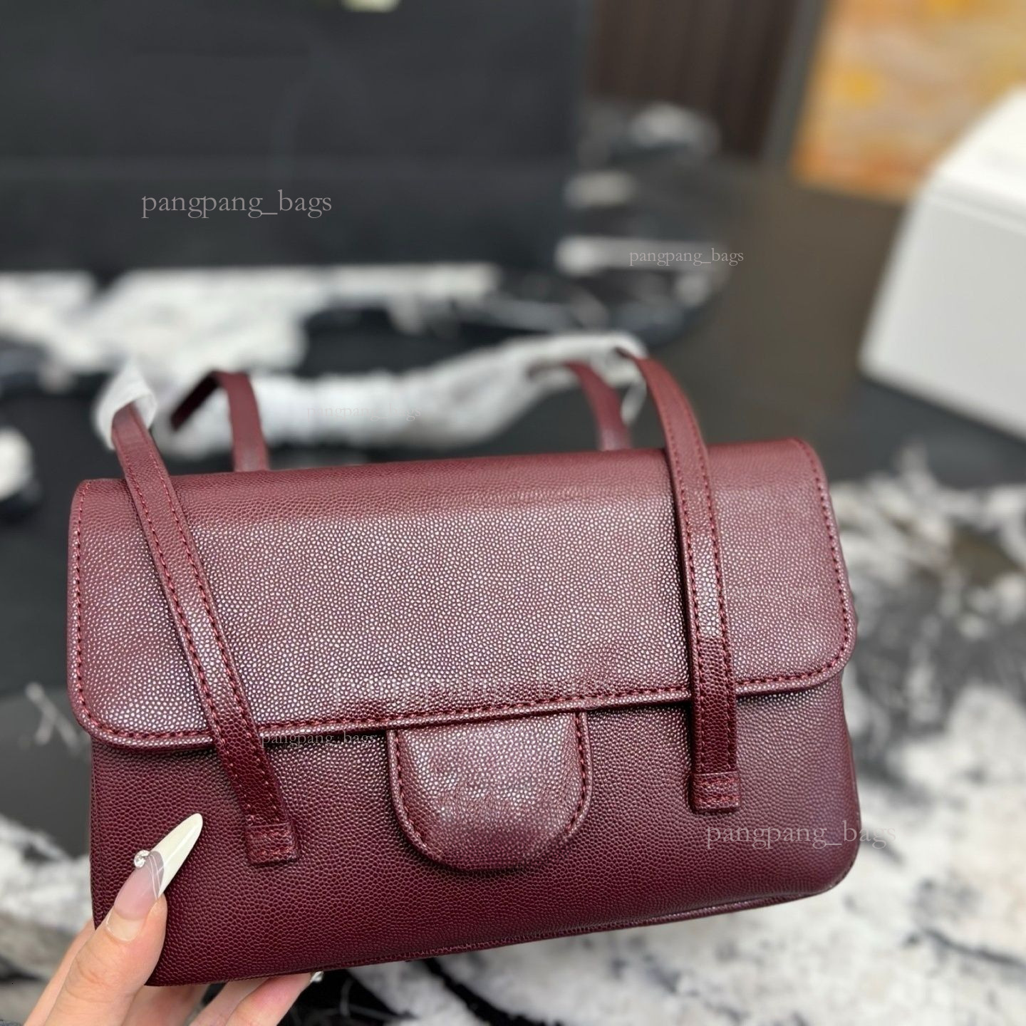 Top Quality Caviar Quilted Chain bag Designer Top Handle Flap bag Mini Chain Crossbody Shoulder Bag Handle Evening bag Luxury Gold Turnlock Flap bag