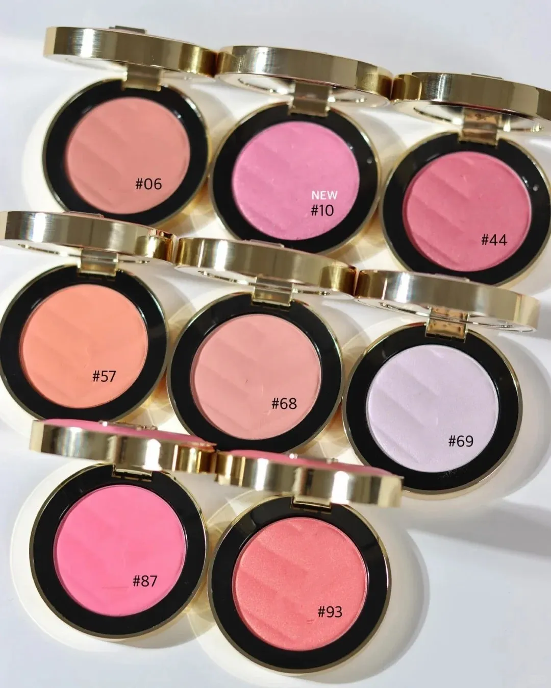 6 Colors Leather Makeup blush 6g with mirror natural Highgloss blusher Powder 44# 69# 42# 06# 24# 87# Bold Blurring Blush Health Beauty Face Chee-image-1000344897