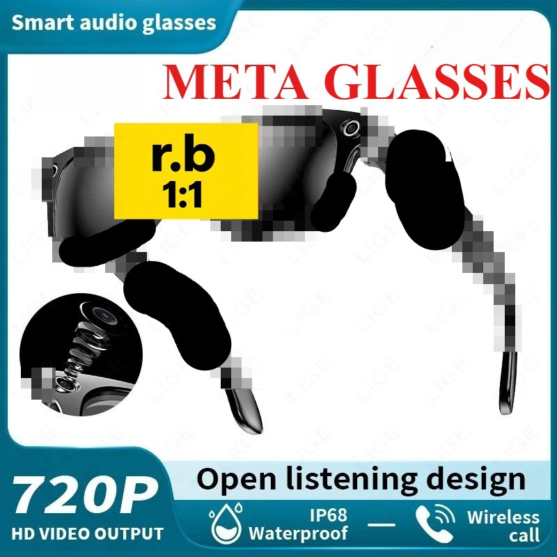 META Smart Glasses With Camera Sunglasses Photochromic lenses HD Camera Photograph Control Voice Recording Translation Bluetooth Call Sports Wate-image-1104170668